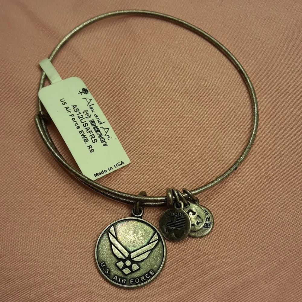 NWT, Bundle of 2 Alex and Ani Air U.S. Air Force Bracelet - Picture 8 of 12